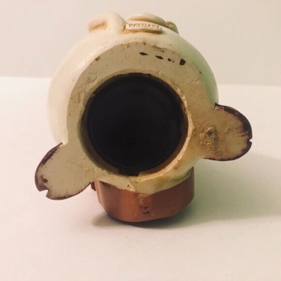 Vintage Paolo Chiari Cow Bull Playing Cello Coin Bank  Figurine 5 Inch Tall - Picture 10 of 16